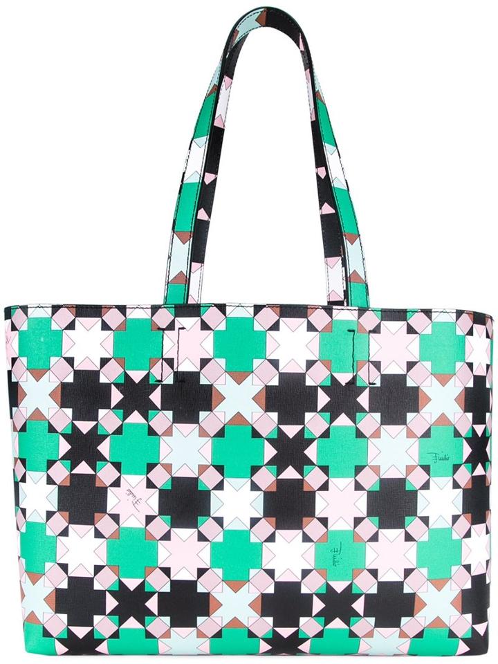 Emilio Pucci Printed Shopper Tote