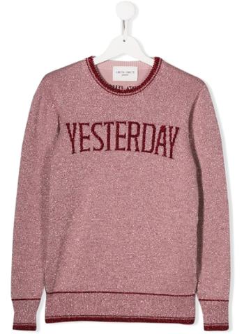 Alberta Ferretti Teen 'yesterday' Embroidered Jumper - Pink