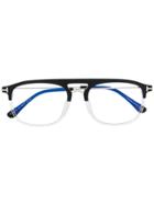 Tom Ford Eyewear Horn Rimmed Frame Glasses - Black