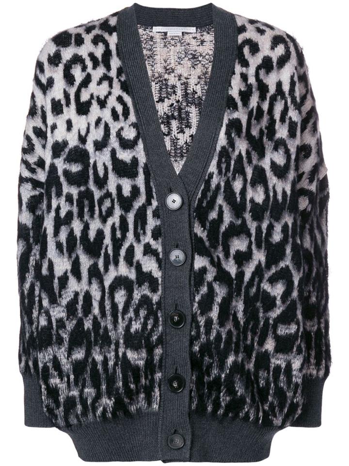 Stella Mccartney Leopard Print Cardigan - Grey