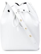Mansur Gavriel Mini Bucket Shoulder Bag - White