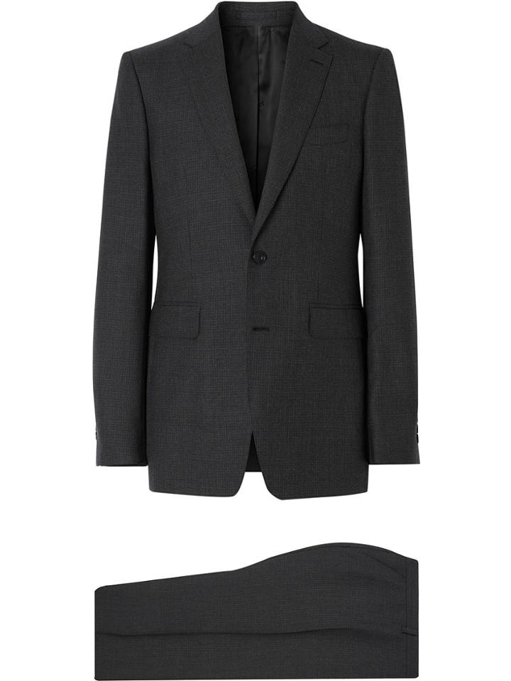 Burberry Checked Three-piece Suit - Black