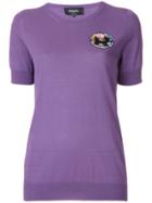 Rochas Logo T-shirt - Pink & Purple