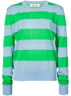 Dvf Diane Von Furstenberg Colour Block Pull-over - Green