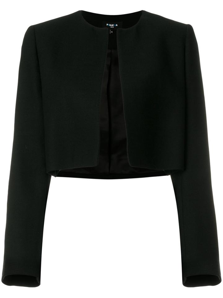 Paule Ka Cropped Fitted Jacket - Black
