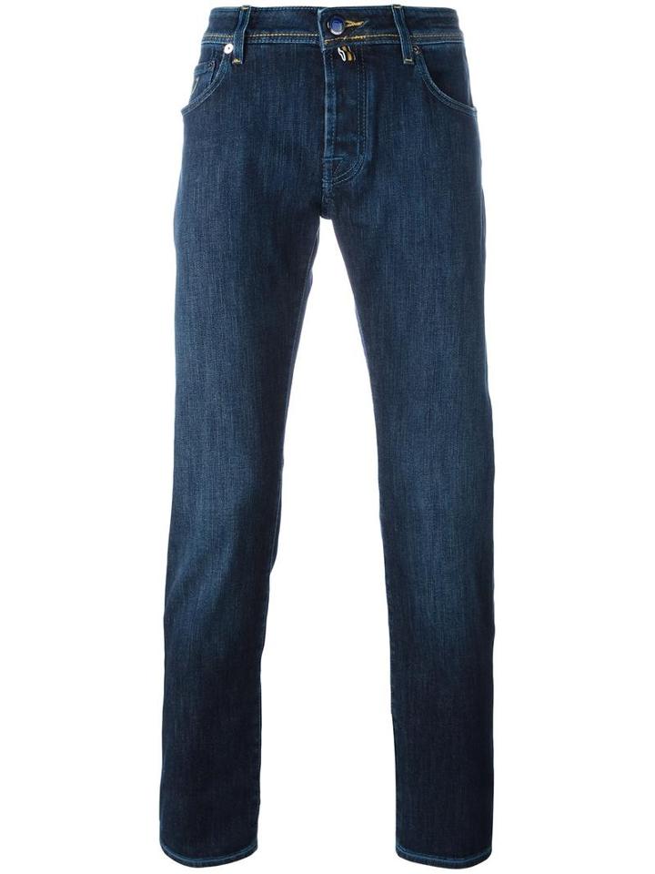 Jacob Cohen Classic Straight Jeans, Men's, Size: 36, Blue, Cotton/spandex/elastane