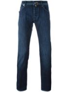 Jacob Cohen Classic Straight Jeans, Men's, Size: 36, Blue, Cotton/spandex/elastane