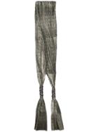Max Mara Knot-detail Metallic Scarf - Green