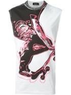 Dsquared2 Sleeveless T-shirt, Men's, Size: L, White, Cotton
