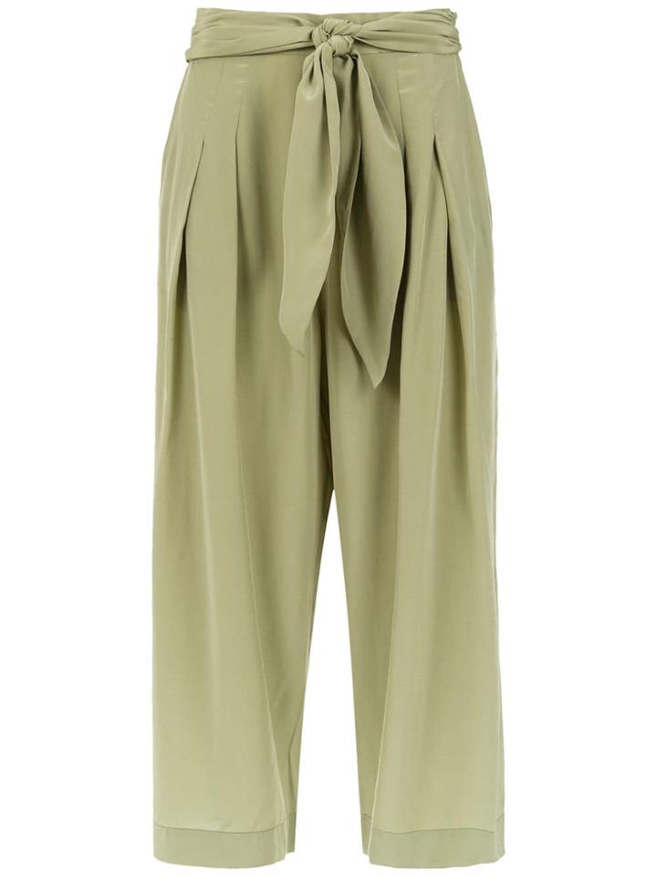 Andrea Marques Belted Culottes - Green
