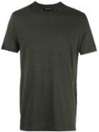 Neil Barrett Round Double Neckline T-shirt, Men's, Size: Small, Green, Cotton