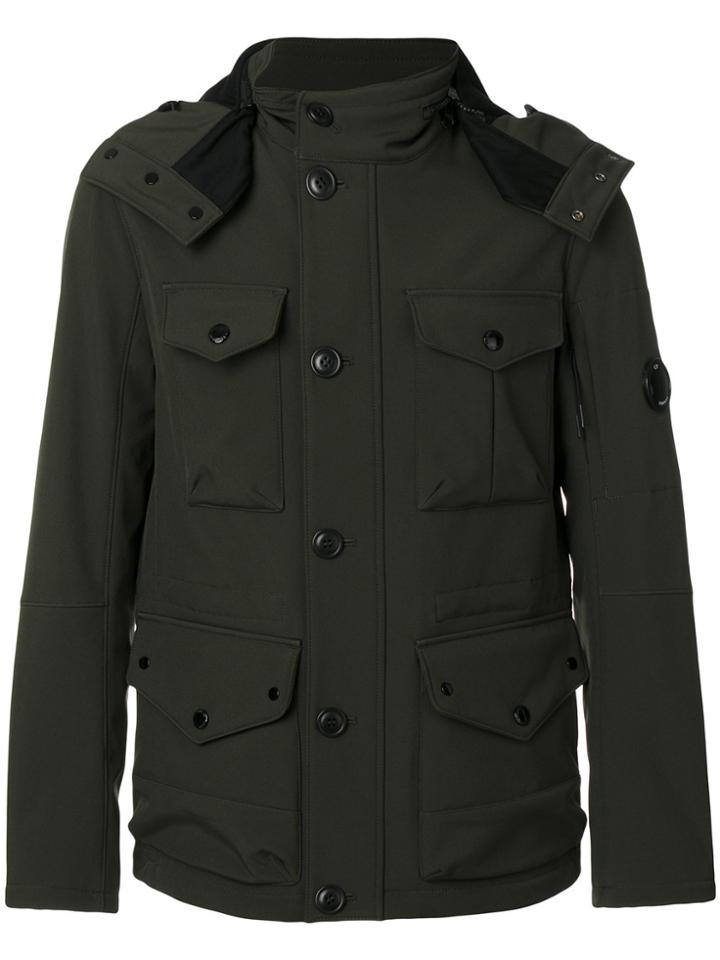 Cp Company Fitted Military Jacket - Green