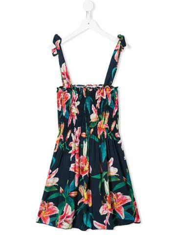 Mc2 Saint Barth Kids Lola Printed Dress - Blue