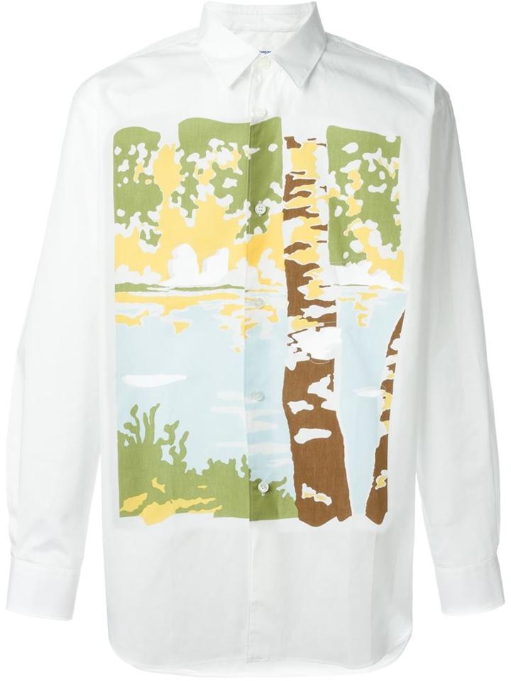 Comme Des Garçons Shirt Print Shirt