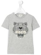 Kenzo Kids - Tiger T-shirt - Kids - Cotton/polyester - 2 Yrs, Grey