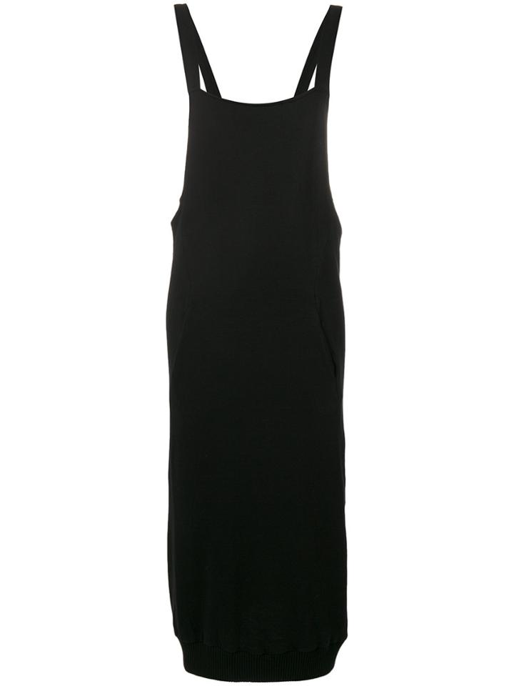 Thom Krom Sleeveless Shift Midi Dress - Black