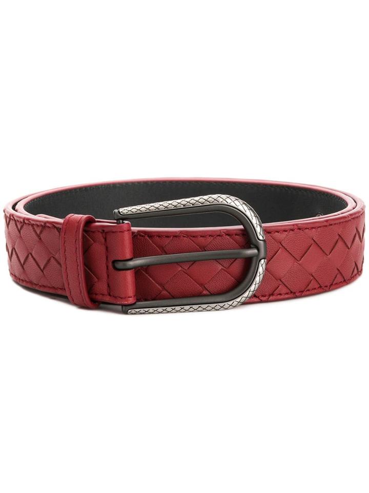 Bottega Veneta Cin. Intr. Nappa/ott. Br A.silver - Red