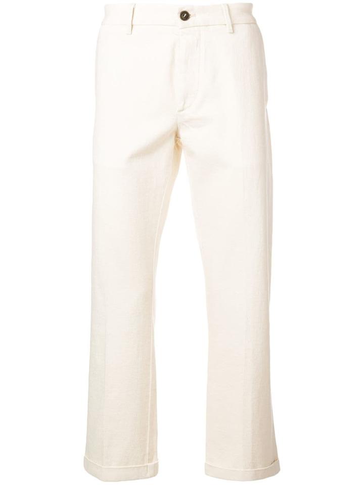 Fortela Cropped Straight Leg Trousers - Nude & Neutrals