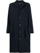 Plantation Fitted Single-breasted Coat - Blue