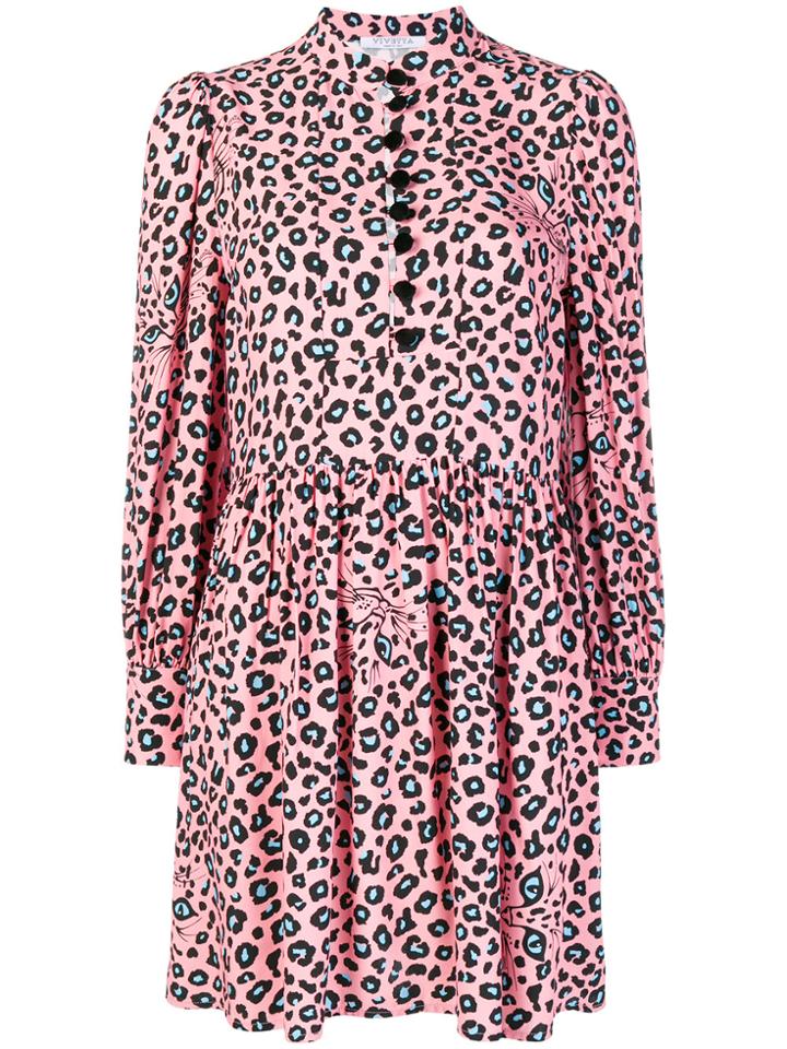 Vivetta Spotted Print Dress - Pink & Purple