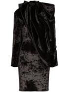 Y/project Draped Cape-style Mini Dress - Black