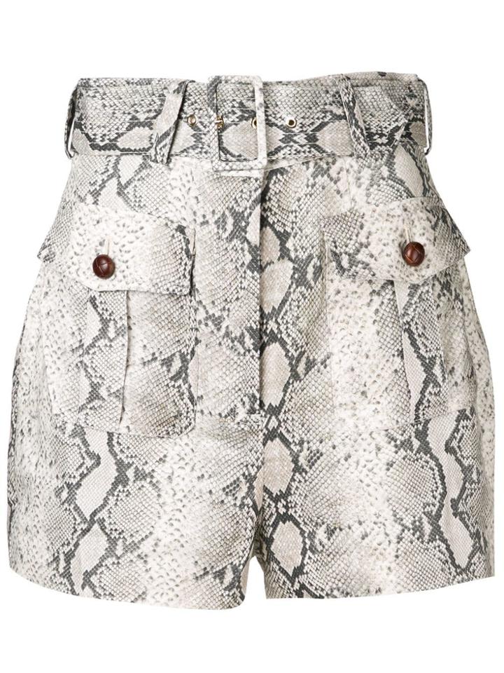 Zimmermann Safari Shorts - Grey