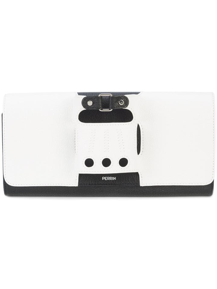 Perrin Paris Biker Cuffed Clutch Bag - Black