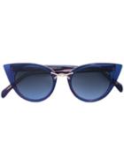 Oscar De La Renta Twist 3 Sunglasses - Blue