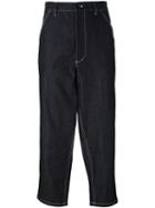 Comme Des Garçons Shirt Boy Cropped Jeans, Size: Large, Blue, Cotton