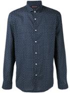 Michael Kors - Dot Print Shirt - Men - Cotton - M, Blue, Cotton