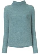 Christian Wijnants Funnel Neck Knitted Jumper - Blue