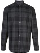 Ermenegildo Zegna Long-sleeved Plaid Shirt - Grey