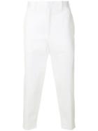 Neil Barrett Cropped Tailored Trousers - White