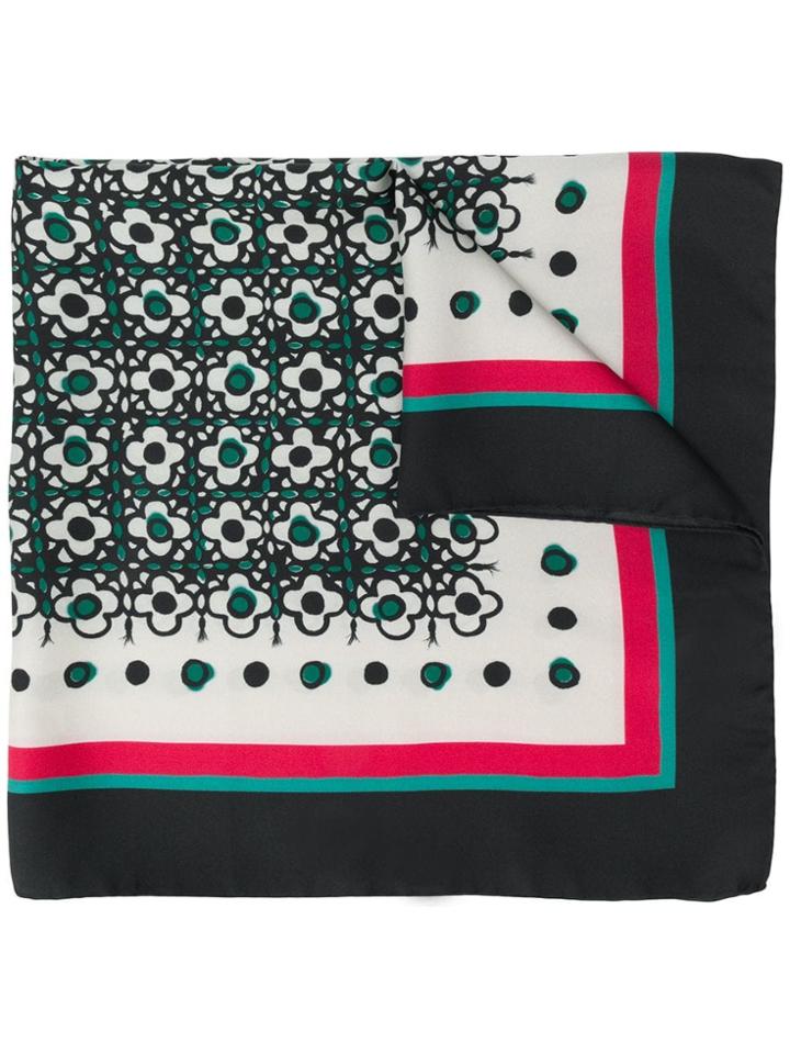 Golden Goose Deluxe Brand Floral Print Scarf - Black