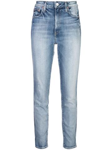 Trave Denim High Rise Slim Fit Jeans - Blue