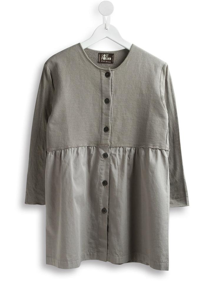Lost And Found Kids - Panelled Dress - Kids - Cotton - 2 Yrs, Toddler Girl's, Grey