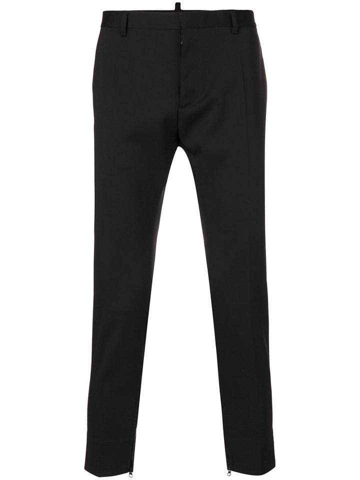 Dsquared2 - Cropped Tailored Trousers - Men - Virgin Wool - 44, Black, Virgin Wool