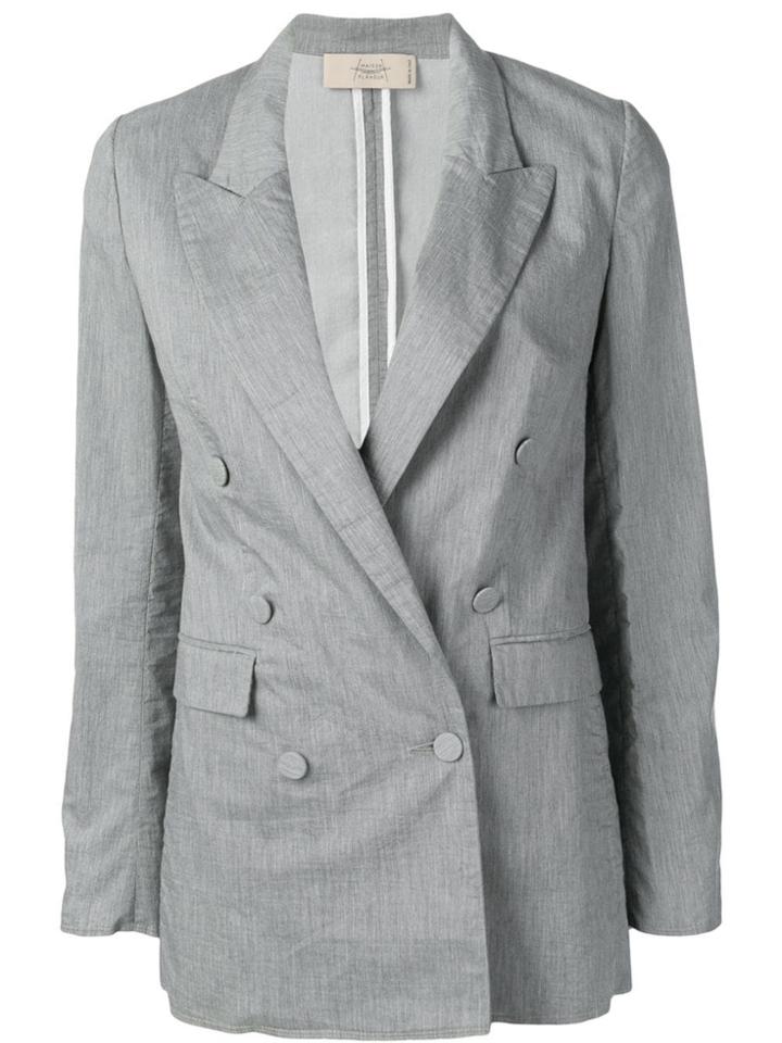 Maison Flaneur Double Breasted Blazer - Grey