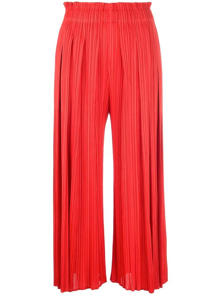 Pleats Please By Issey Miyake December Trousers - Red
