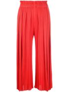 Pleats Please By Issey Miyake December Trousers - Red