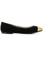 Anna Baiguera Annina Metallic Toe Ballerinas - Black