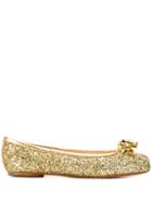 Maison Margiela Tabi Glitter Ballerina Shoes - Gold