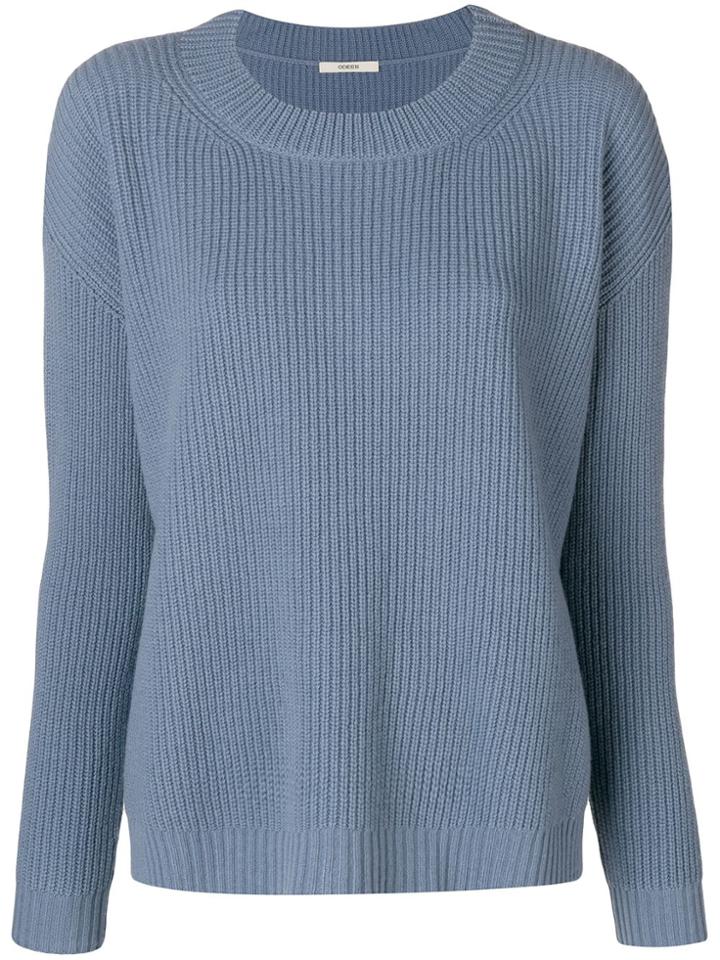 Odeeh Drop Shoulder Sweater - Blue