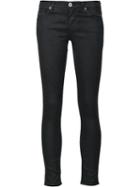 Ag Jeans Coated Skinny Jeans, Women's, Size: 30, Black, Cotton/polyester/spandex/elastane/modal