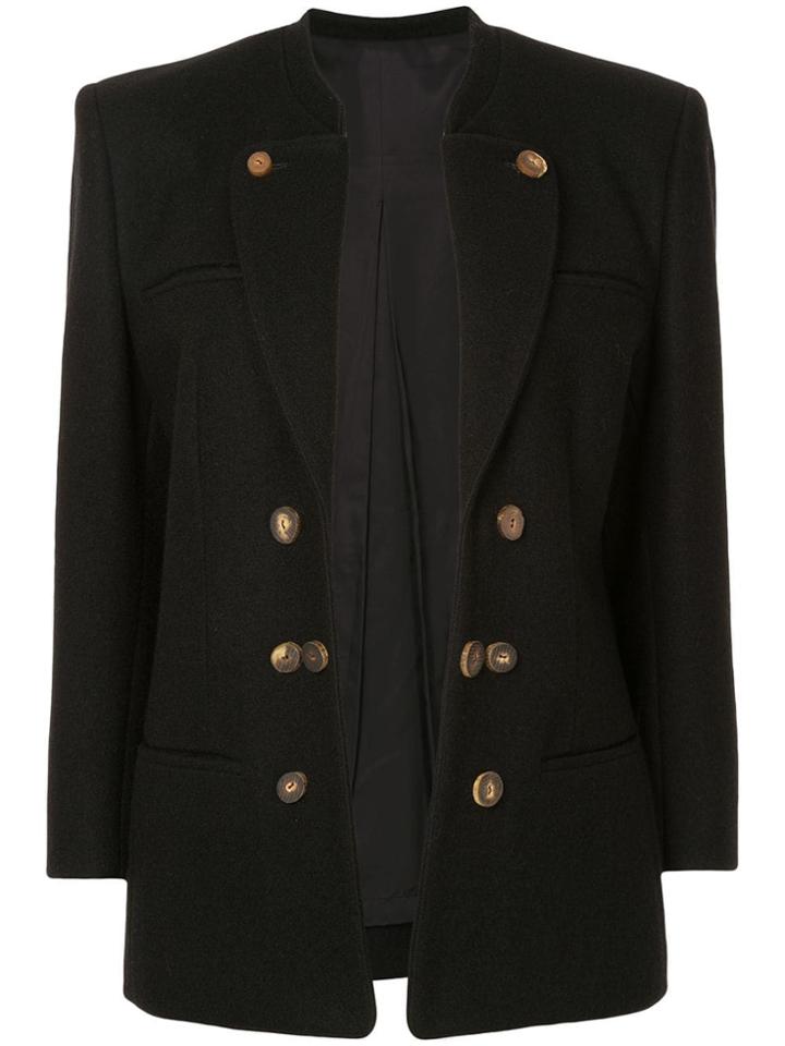 Comme Des Garçons Pre-owned Double Breasted Structured Jacket - Black