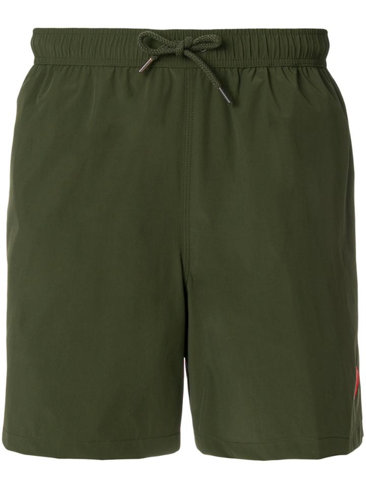Aspesi Plain Swim Trunks - Green