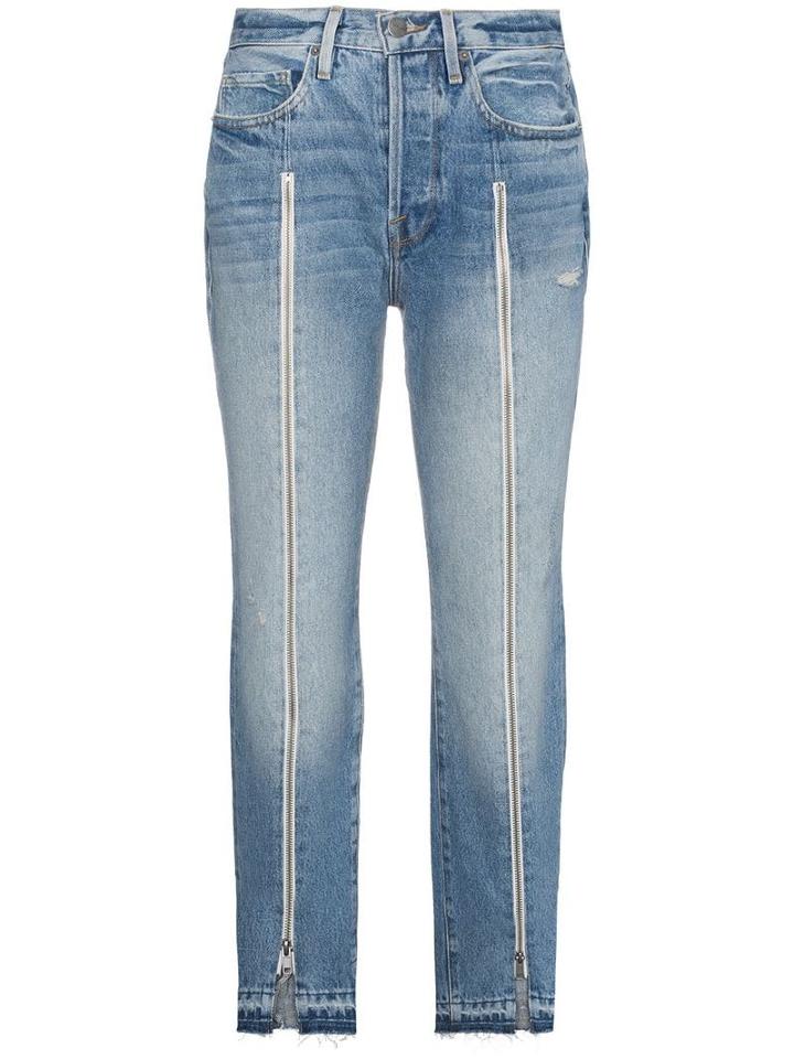 Frame Le Original Zip Front Jeans - Blue