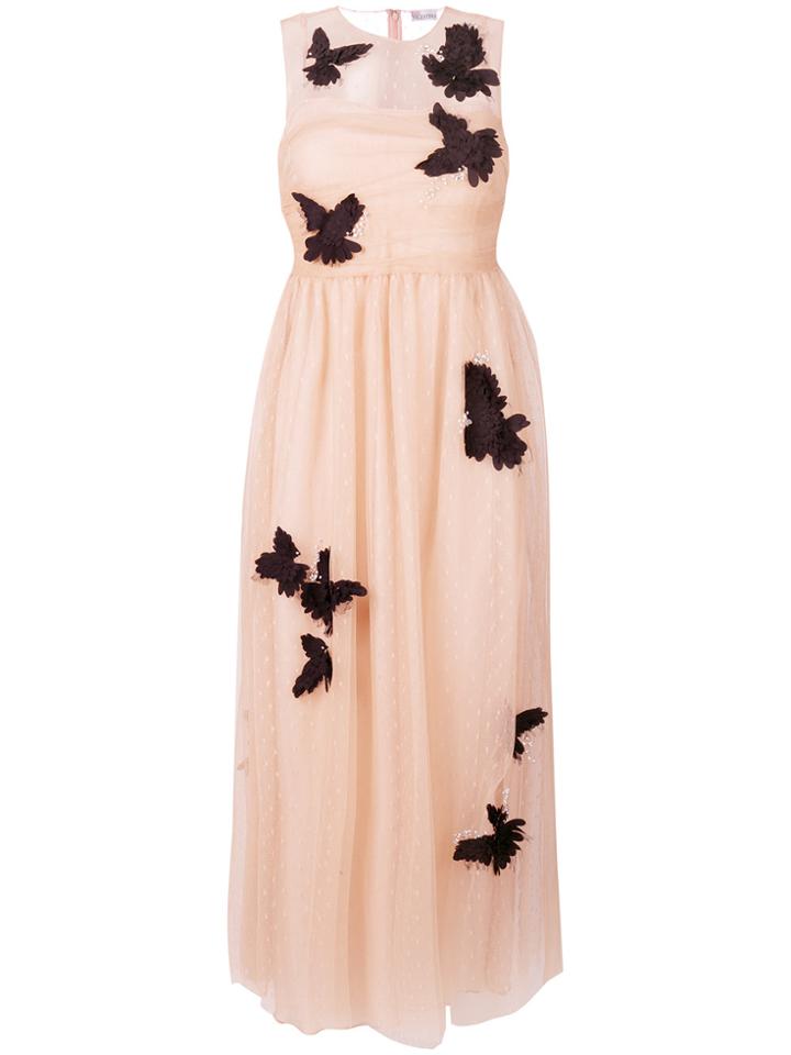 Red Valentino Bird Appliqué Dress - Nude & Neutrals