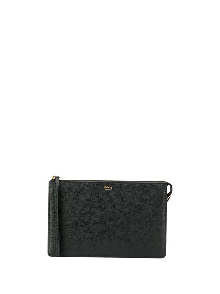 Mulberry Textured Leather Clutch - Black