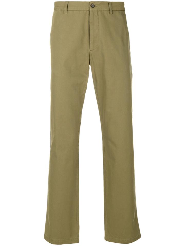 Maison Margiela - Straight Trousers - Men - Cotton - 46, Green, Cotton